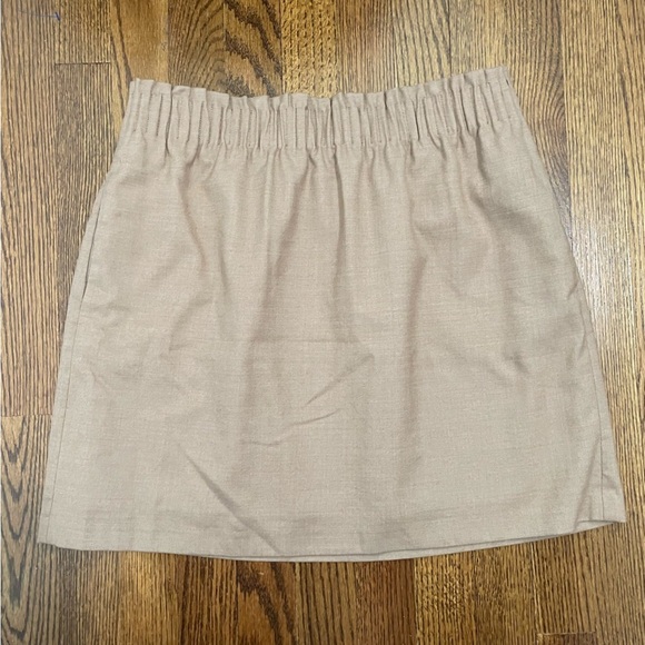 J.Crew Tan Mini Skirt Wool Blend Size 8 - Picture 6 of 8